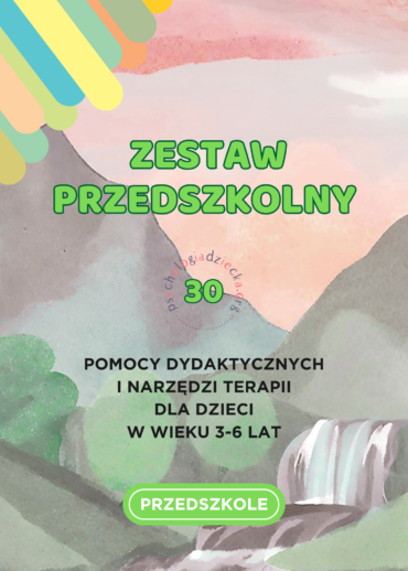 ZESTAW PRZEDSZKOLNY (3-6 LAT) - 30 pomocy dydaktycznych i narzędzi terapii dla przedszkolaków