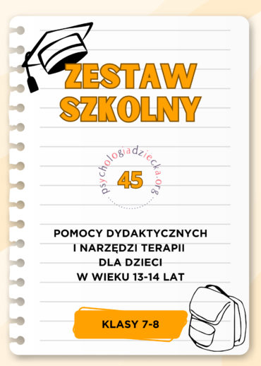 ZESTAW SZKOLNY (13-14 LAT) - 45 pomocy dydaktycznych i narzędzi terapii dla klas 7-8 szkoły podstawowej