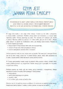 Wanna pełna emocji. Karty pracy dla dzieci w wieku 8-12 lat 5 Wanna pełna emocji. Karty pracy dla dzieci w wieku 8-12 lat 5