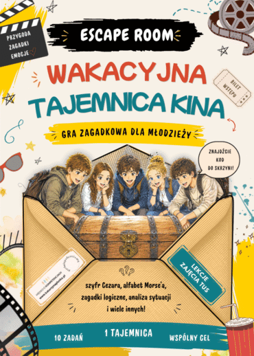 ESCAPE ROOM - Wakacyjna tajemnica kina (dla młodzieży 10+) 1