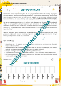 ESCAPE ROOM – Wakacyjna tajemnica kina (dla młodzieży 10+) 7 ESCAPE ROOM - Wakacyjna tajemnica kina (dla młodzieży 10+) 7