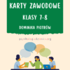 Karty zawodowe. Klasy 7-8 1