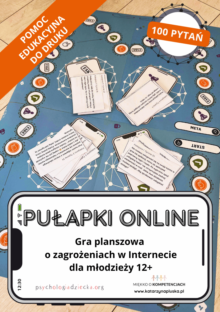Pułapki Online. Gra planszowa o zagrożeniach w internecie dla młodzieży 1